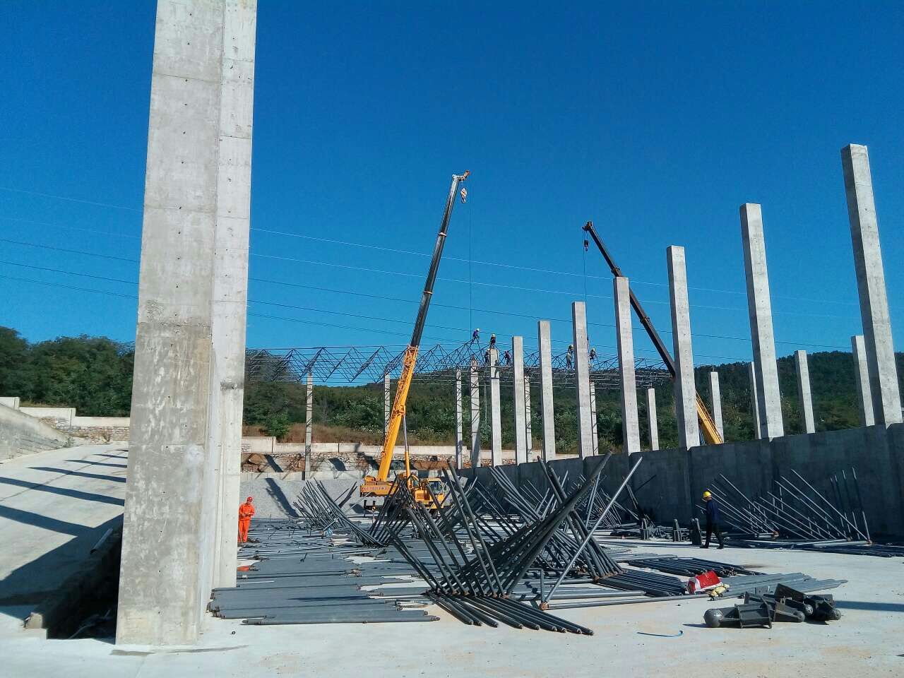 阿拉善盟搅拌站网架